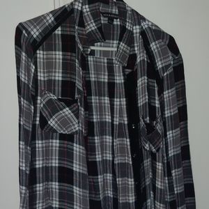 Plaid Flannel Button Up